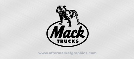 Mack Trucks with Dog Decals - Pair (2 pieces)